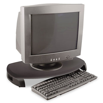Kantek Crt-lcd Stand With Keyboard Storage, 23" X 13.25" X 3", Black, Supports 80 Lbs freeshipping - TVN Wholesale
